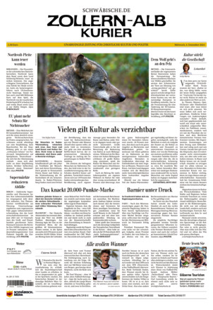 Schwäbische Zeitung Zollern Alb Kurier