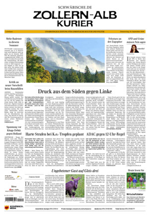 Schwäbische Zeitung Zollern Alb Kurier - ePaper