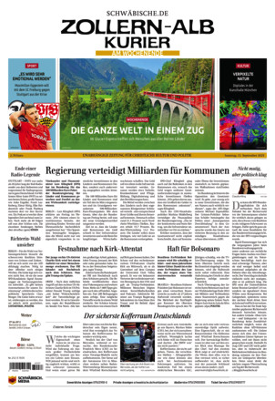 Schwäbische Zeitung Zollern Alb Kurier - ePaper