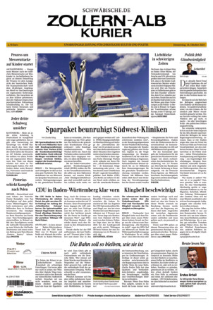 Schwäbische Zeitung Zollern Alb Kurier