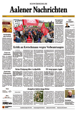 Aalener Nachrichten - ePaper