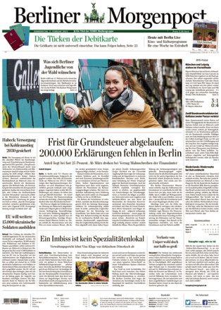 BERLINER MORGENPOST vom 02.02.2023 – als ePaper im iKiosk lesen