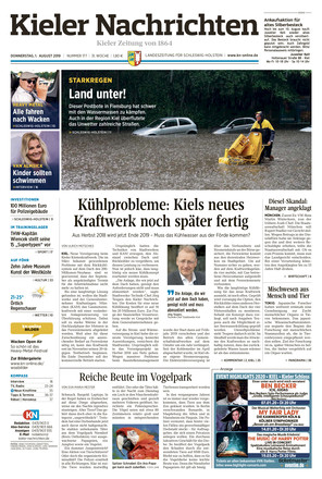 Kieler Nachrichten Vom 01.08.2019 – Als EPaper Im IKiosk Lesen