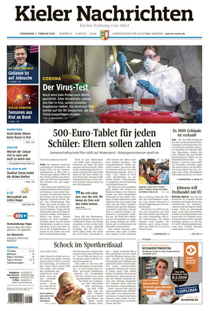 Kieler Nachrichten Vom 01.02.2020 – Als EPaper Im IKiosk Lesen