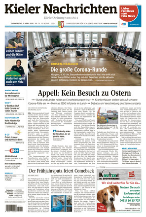 Kieler Nachrichten Vom 02.04.2020 – Als EPaper Im IKiosk Lesen