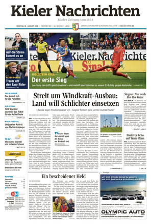 Kieler Nachrichten Vom 19.08.2019 – Als EPaper Im IKiosk Lesen