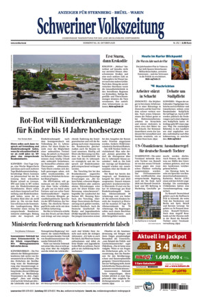 Schweriner Volkszeitung - Anzeiger für Sternberg Brüel Warin