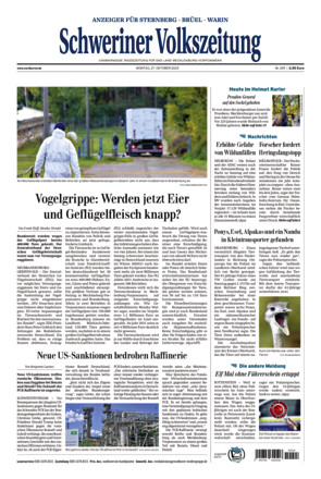 Schweriner Volkszeitung - Anzeiger für Sternberg Brüel Warin