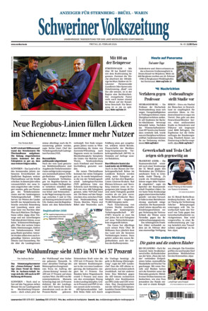 Schweriner Volkszeitung - Anzeiger für Sternberg Brüel Warin