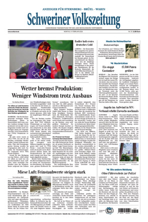 Schweriner Volkszeitung - Anzeiger für Sternberg Brüel Warin