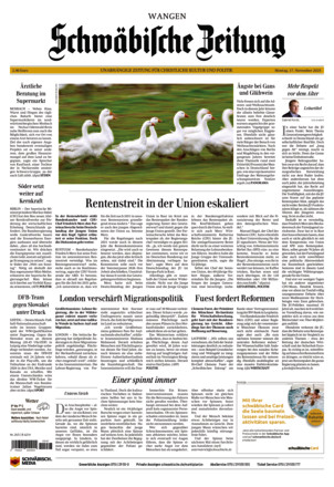 Schwäbische Zeitung Wangen