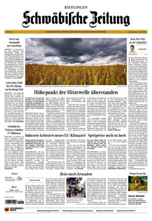 Schwäbische Zeitung Riedlingen