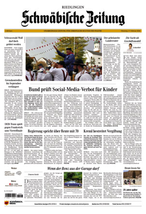 Schwäbische Zeitung Riedlingen - ePaper