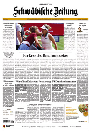 Schwäbische Zeitung Riedlingen