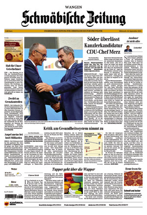 Schwäbische Zeitung Wangen