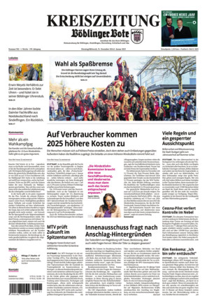 KREISZEITUNG Böblinger Bote - ePaper