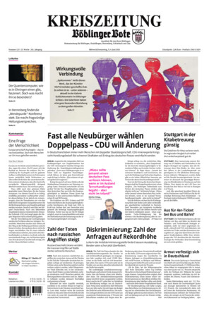 KREISZEITUNG Böblinger Bote