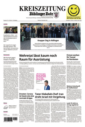 KREISZEITUNG Böblinger Bote - ePaper