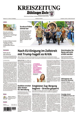 KREISZEITUNG Böblinger Bote