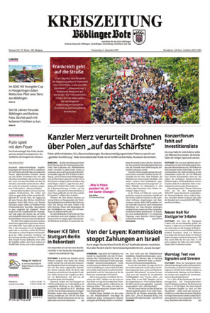 KREISZEITUNG Böblinger Bote