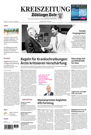KREISZEITUNG Böblinger Bote