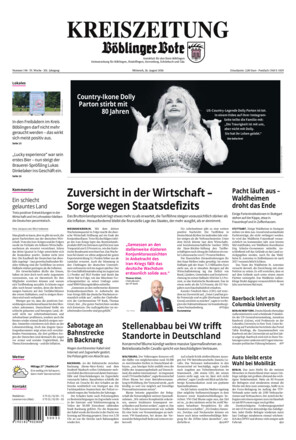 KREISZEITUNG Böblinger Bote