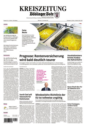 KREISZEITUNG Böblinger Bote