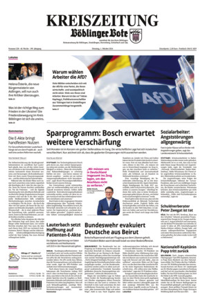 KREISZEITUNG Böblinger Bote - ePaper