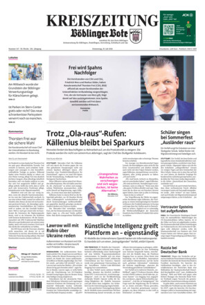 KREISZEITUNG Böblinger Bote