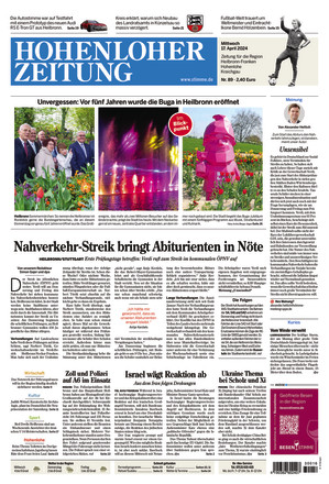 Hohenloher Zeitung Öhringen - ePaper