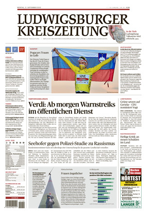 Ludwigsburger Kreiszeitung vom 21.09.2020 als ePaper im iKiosk lesen