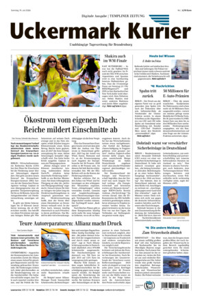 Nordkurier - Templiner Zeitung - ePaper