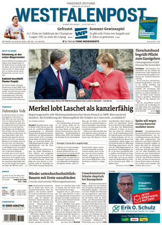 Westfalenpost vom 20.08.2020 – als ePaper im iKiosk lesen