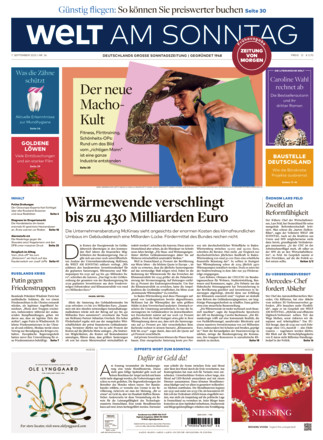 WELT AM SONNTAG Frühausgabe