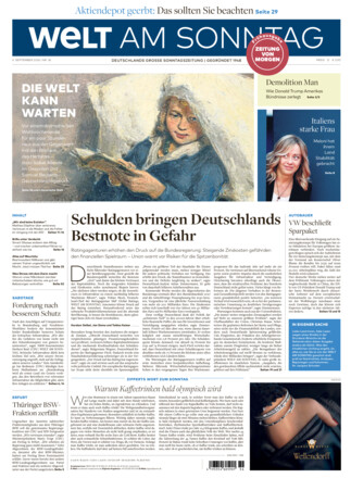 WELT AM SONNTAG Frühausgabe