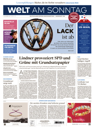 WELT AM SONNTAG Frühausgabe