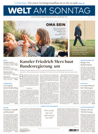WELT AM SONNTAG Frühausgabe