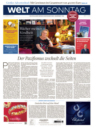 WELT AM SONNTAG Frühausgabe