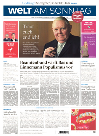 WELT AM SONNTAG Frühausgabe