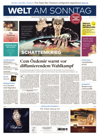 WELT AM SONNTAG Frühausgabe