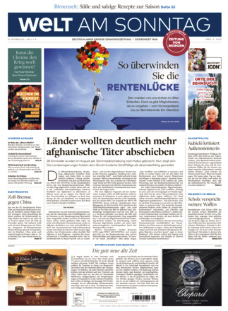 WELT AM SONNTAG Frühausgabe - ePaper