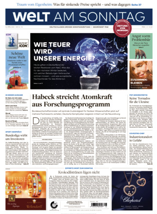 DIE WELT Am SONNTAG Frühausgabe - Als EPaper Im IKiosk Lesen