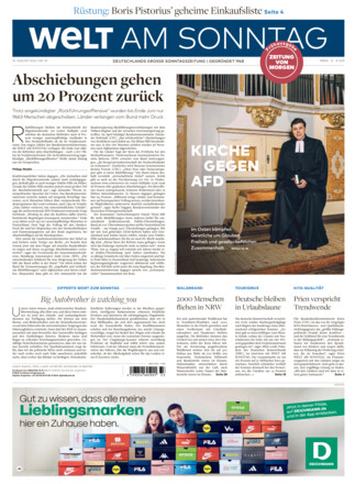 WELT AM SONNTAG Frühausgabe