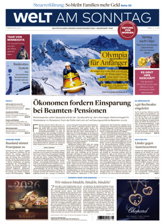WELT AM SONNTAG Frühausgabe