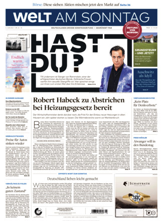 WELT AM SONNTAG Frühausgabe