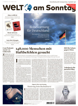 WELT AM SONNTAG Frühausgabe
