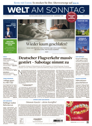 WELT AM SONNTAG Frühausgabe