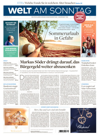 WELT AM SONNTAG Frühausgabe
