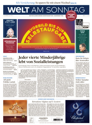 WELT AM SONNTAG Frühausgabe