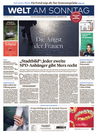 WELT AM SONNTAG Frühausgabe